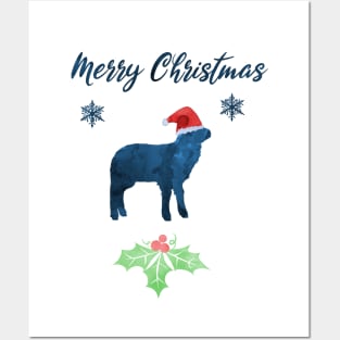 Christmas Sheep Posters and Art